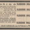 Advertentie 1940 schaatsenmaker B. de Boer, Winschoten