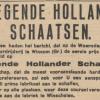 Advertentie 1938 schaatsenmaker B. de Boer, Winschoten