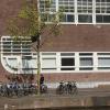 Amsterdam - Gebouw: Venster in de vorm van een schaats
