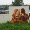 Street Art Rusten bij een koek en zopie - Leeuwarden - Roy Schreuder