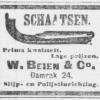 advertentie W.Beien&Co in De Telegraaf 22 december 1899