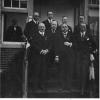 Foto bestuur Amsterdamsche IJsclub in 1924 bij het 60-jarig bestaan van de AIJC