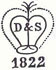 Merkteken schaatsenmaker J.D. Dominicus&Söhne, Vieringhausen/Remscheid (Duitsland)