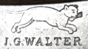 Merkteken schaatsenmaker J.G. Walter Remscheid (Duitsland)