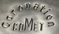 Merkteken Comet schaats schaatsenmaker J. Wilson, Sheffield (Engeland)