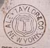 Merkteken IJshockeyschaatsen Alex Taylor&Co, New York (NY, USA)