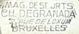 Merkteken Max Brevkamodel schaats EH Degranada Magasin de Sports, Brussel (België)