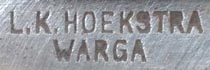 Merkteken schaatsenmaker L.K. Hoekstra, Warga