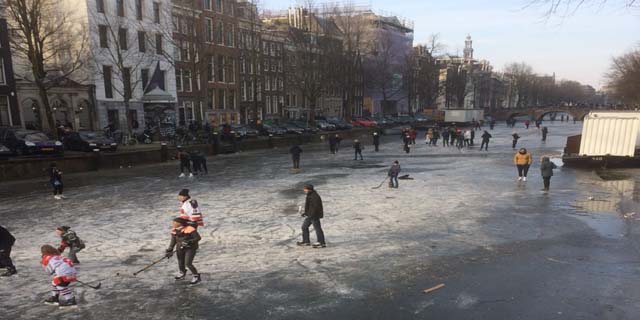Amsterdam en schaatsen