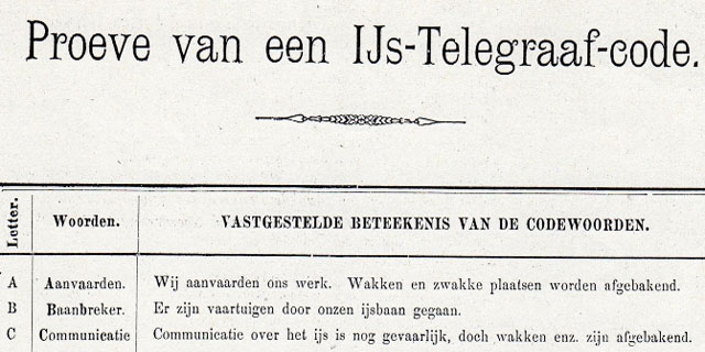 IJs Telegraaf Code 1909