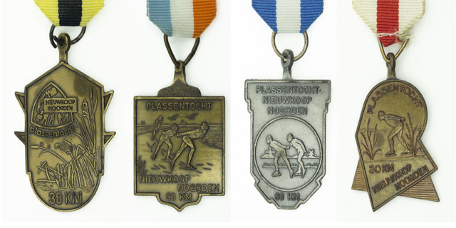 Medailles toertochten Nieuwkoop Noorden vanaf 1966