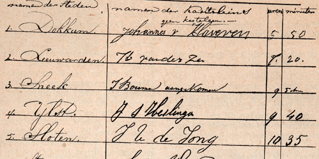 Elfstedentochten 18e en 19e eeuw