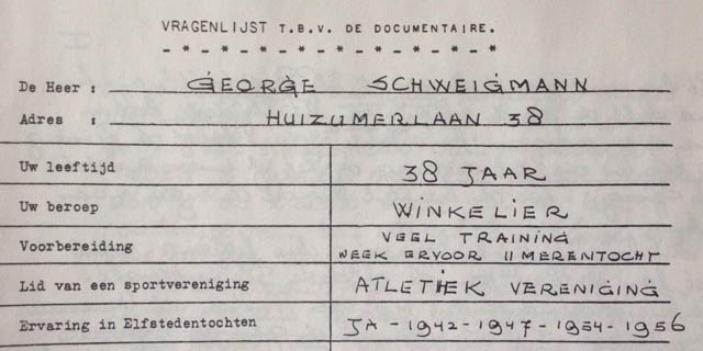 Elfstedentocht 1963, belevenissen/enquêtes 69 toerrijders