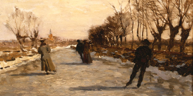 Willem Bastiaan Tholen een schilder die van schaatsen hield